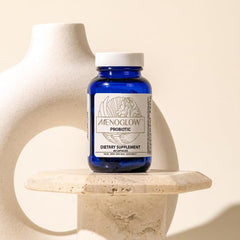 MENOLABS MenoGlow ingredients label details hyaluronic acid and vitamin C.