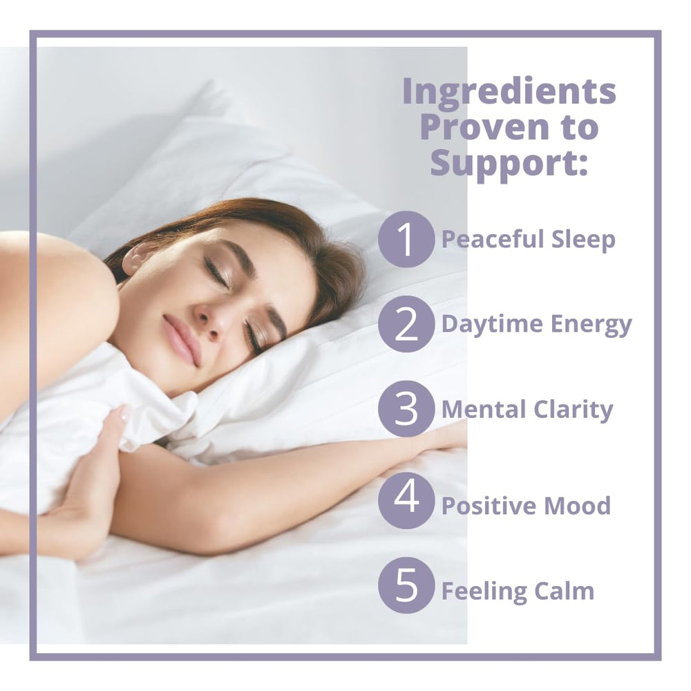 MenoSleep nighttime routine scene promoting calm sleep without melatonin.