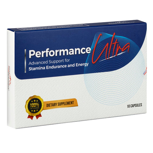 MEN'S PeakPerformance PerformanceUltra bottle on counter signals daily energy support