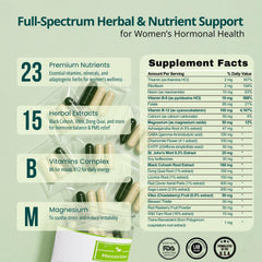 MenstrEaze capsules close-up for convenient daily support