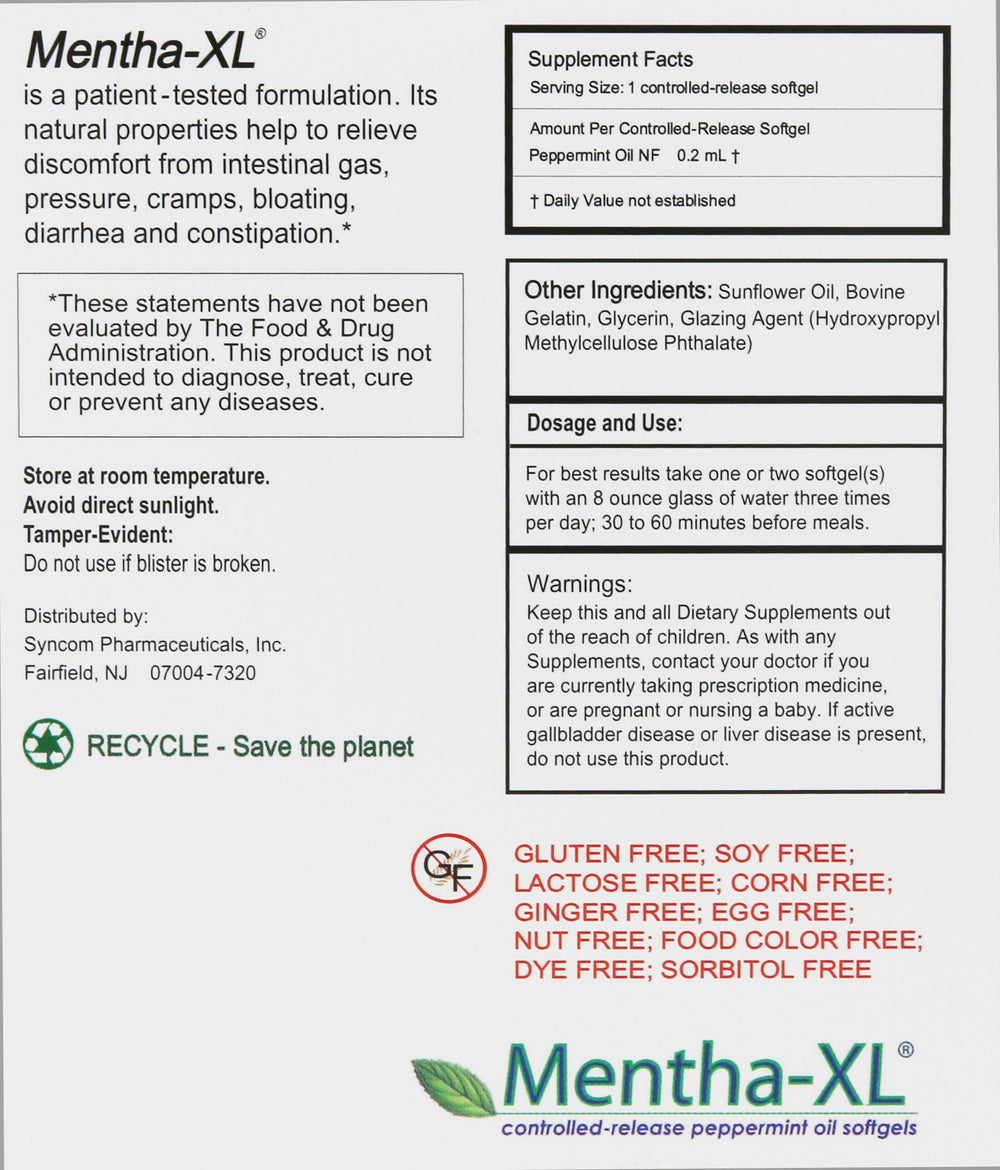 Mentha-XL blister packaging preserves potency for consistent daily use.
