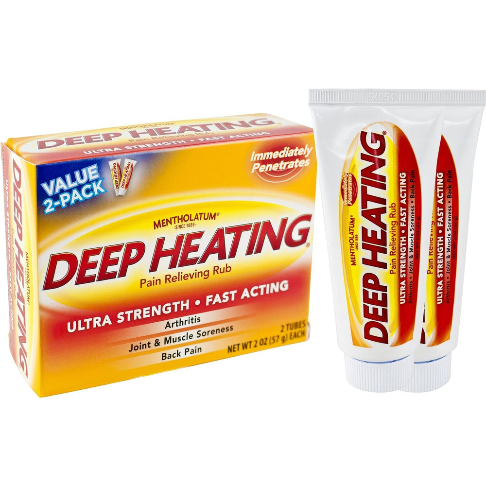 Mentholatum Deep Heating Rub application areas close-up for warmth and comfort