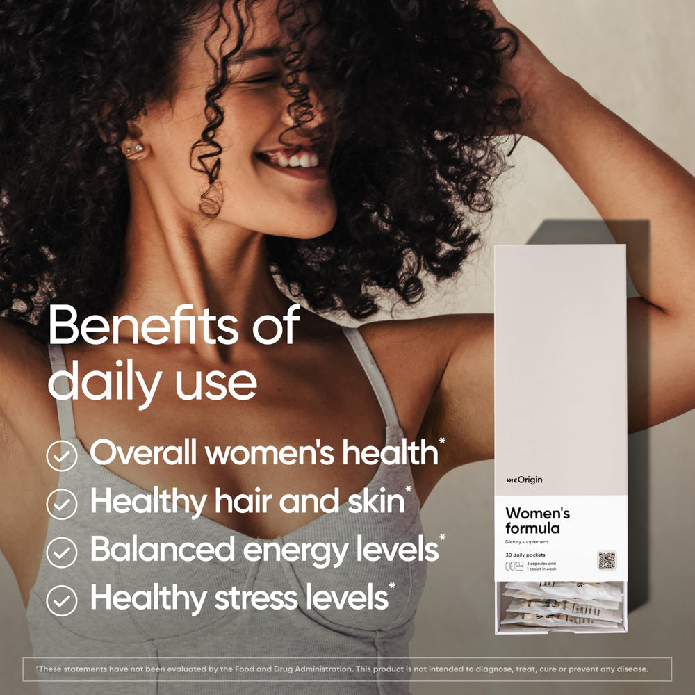 meOrigin daily packs for women simplify routines and support consistent nutrient intake.