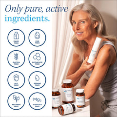 Metabolic Maintenance 5-HTP capsules close-up highlighting capsule texture for daily use.