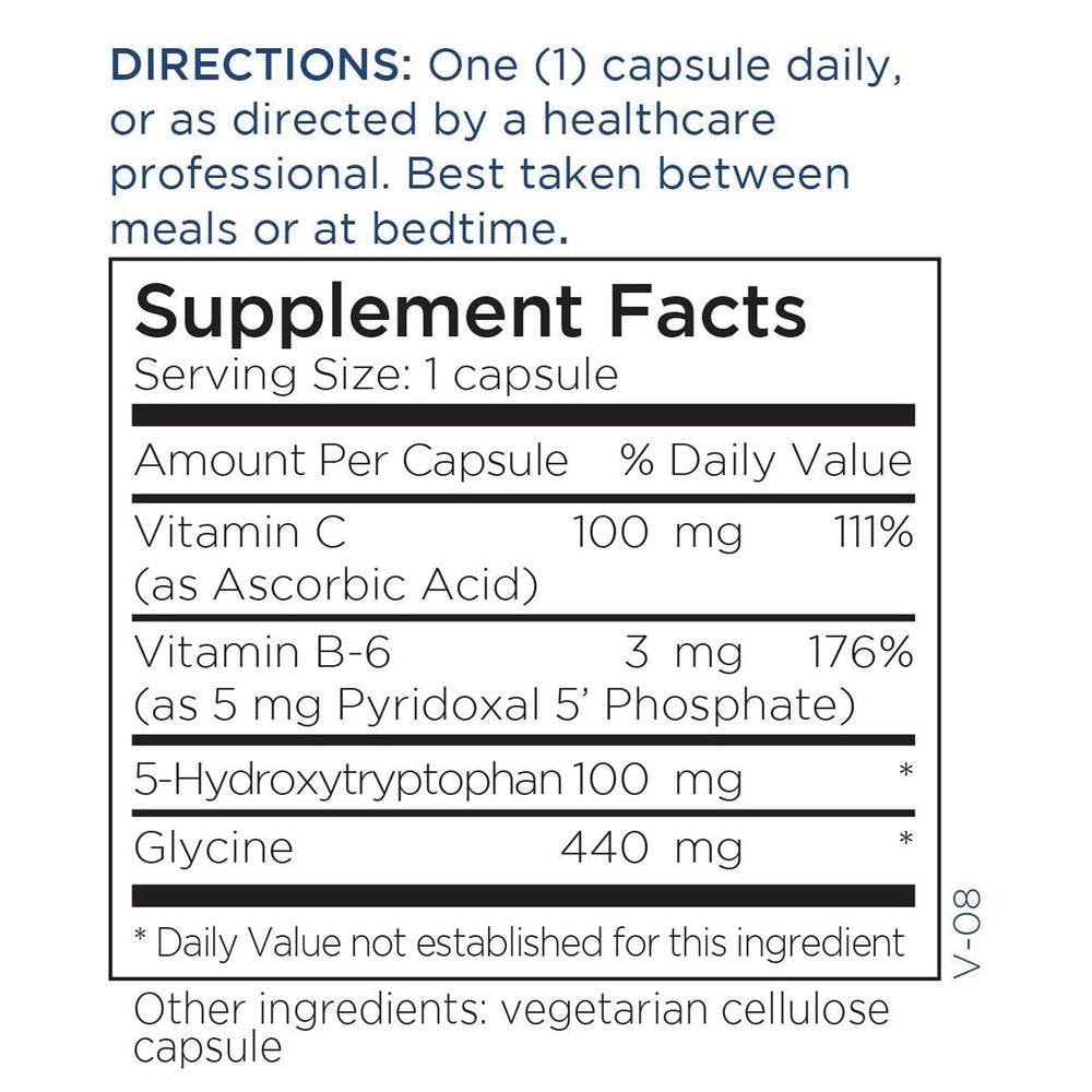 Metabolic Maintenance 5-HTP bottle on kitchen counter for daily wellness.