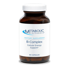 Metabolic Maintenance B-Complex bottle with capsules for daily energy support