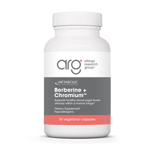 Metabolic Maintenance Berberine and Chromium bottle on table suggests daily metabolic support.