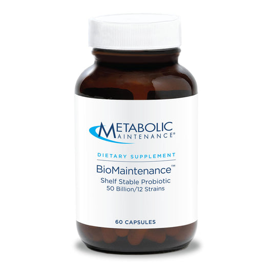 Metabolic Maintenance BioMaintenance bottle front for daily gut support