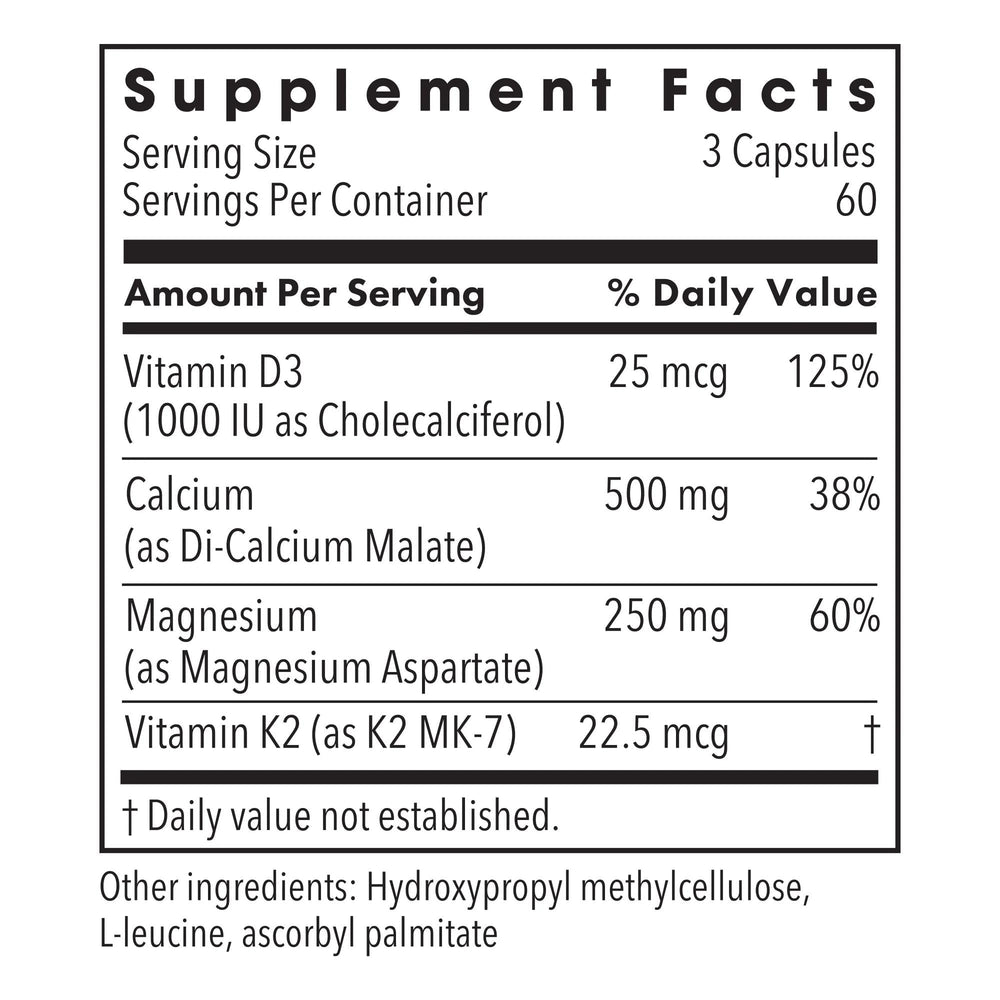 Close-up of Metabolic Maintenance Cal-Mag Plus capsules highlighting easy-to-swallow daily use.