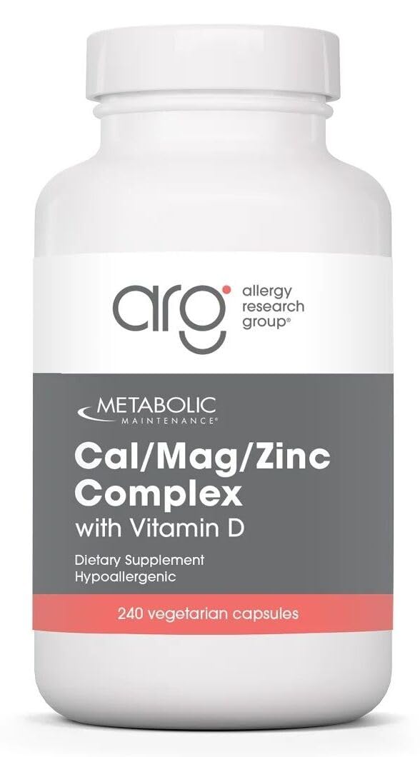 Metabolic Maintenance Cal Mag Zinc D3 bottle front highlighting essential minerals for daily use