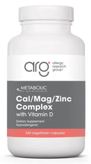 Metabolic Maintenance Cal Mag Zinc D3 bottle front highlighting essential minerals for daily use