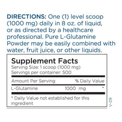 Metabolic Maintenance L-Glutamine being stirred into a glass