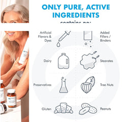 Metabolic Maintenance L-Glutamine powder dissolving in water for easy daily use.