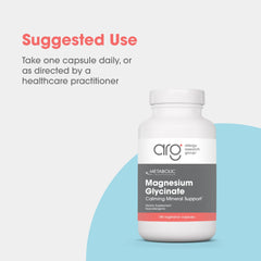 Metabolic Maintenance Magnesium Glycinate label provides clear ingredient details.