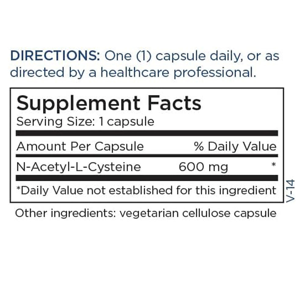 Bottle on counter ready for regular NAC 600 mg use