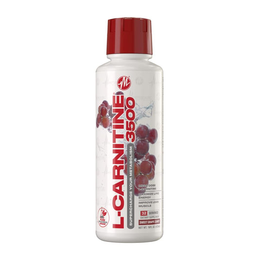 Metabolic Nutrition L-Carnitine 3500 bottle pour boosts energy during workouts.