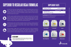 Metabolic Nutrition Tri-Pep powder in glass container for easy mixing
