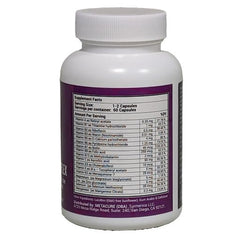Metacure label close-up highlights vegan, non-GMO formulation.