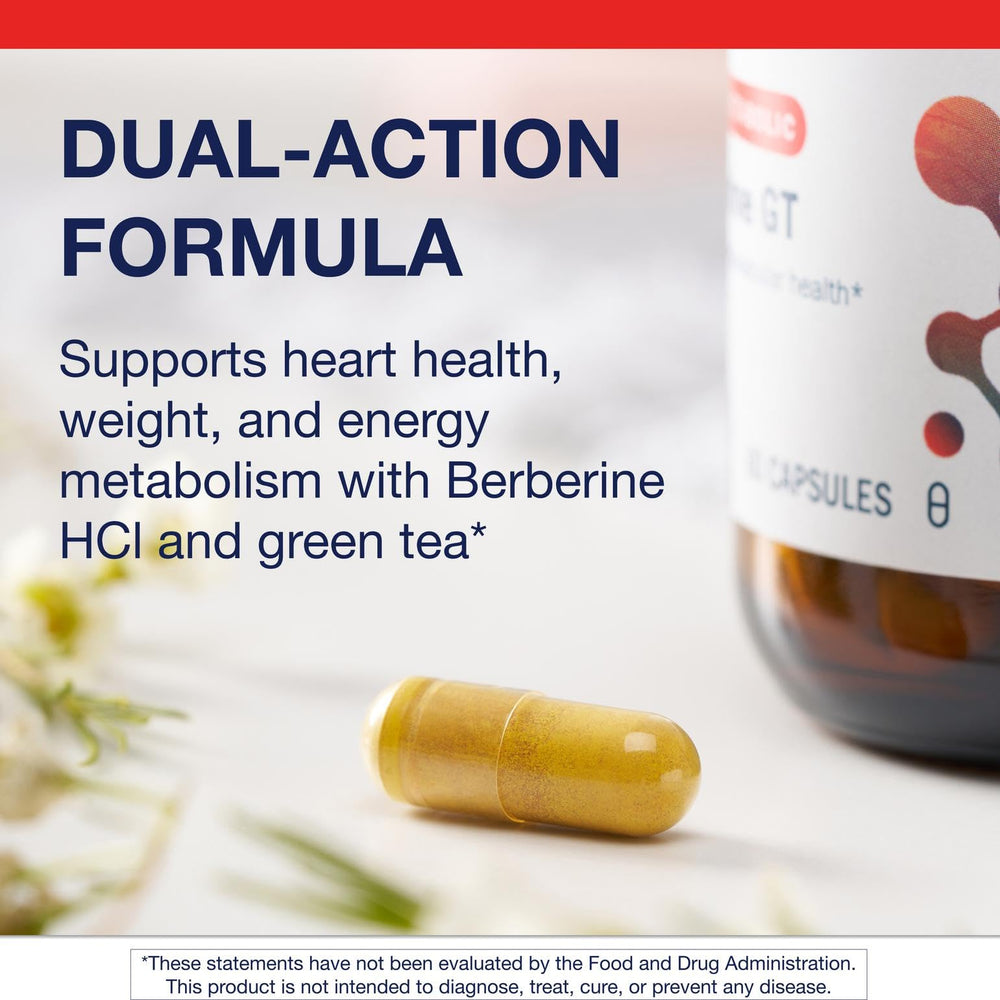Metagenics Berberine GT with decaf green tea extract featured