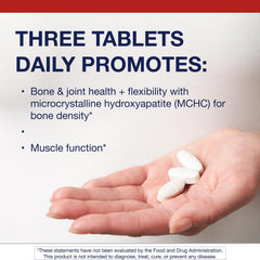 Metagenics Bone Builder calcium and vitamin D tablets closeup for strong mineralization.
