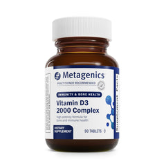 Metagenics D3 2000IU bottle image highlighting daily bone health support