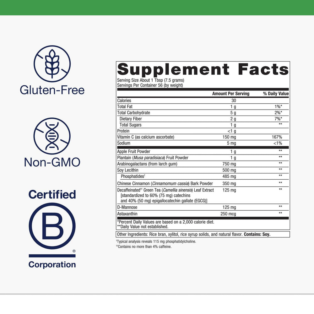 Metagenics G I Support powder scoop emphasizes convenient daily servings