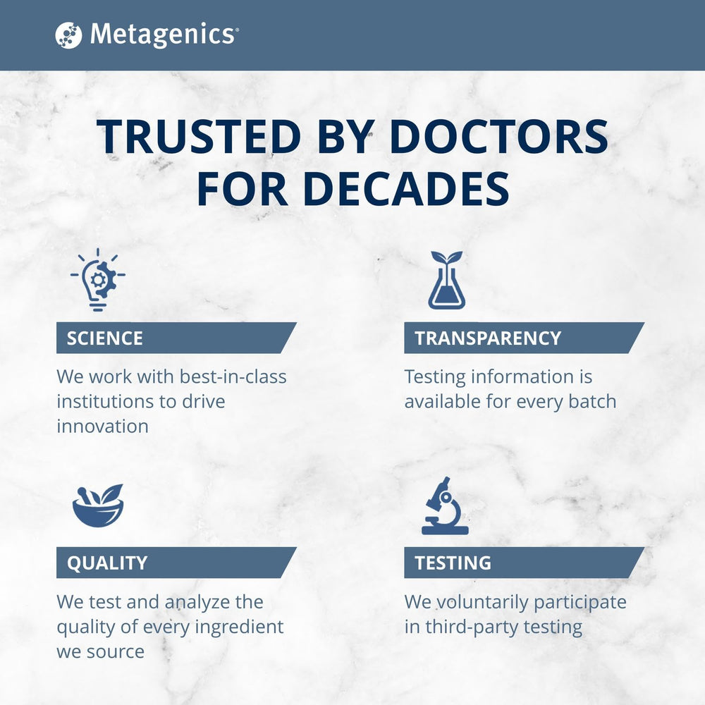 Metagenics Golden Fusion ingredients close-up emphasizing non-GMO and gluten-free quality.