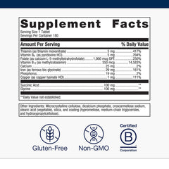 Gluten-free vegetarian Hemagenics formula label signaling clean ingredients