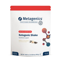 Metagenics Ketogenic Shake vanilla powder for keto meals and energy
