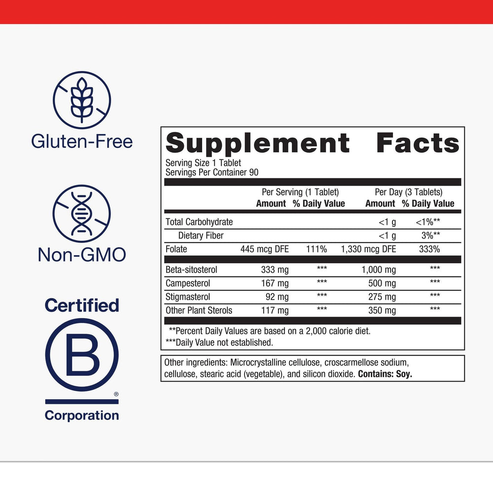 Metagenics Meta-Sitosterol 2.0 packaging box showing gluten-free, non-GMO formula