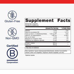 Metagenics MethylCare folate L-5-MTHF close-up supports methylation