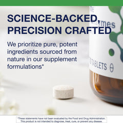 Metagenics SpectraZyme label closeup highlights non-GMO and gluten-free claims