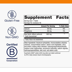 Metagenics SuperGarlic 6000 supports cardiovascular health and normal blood pressure ranges.