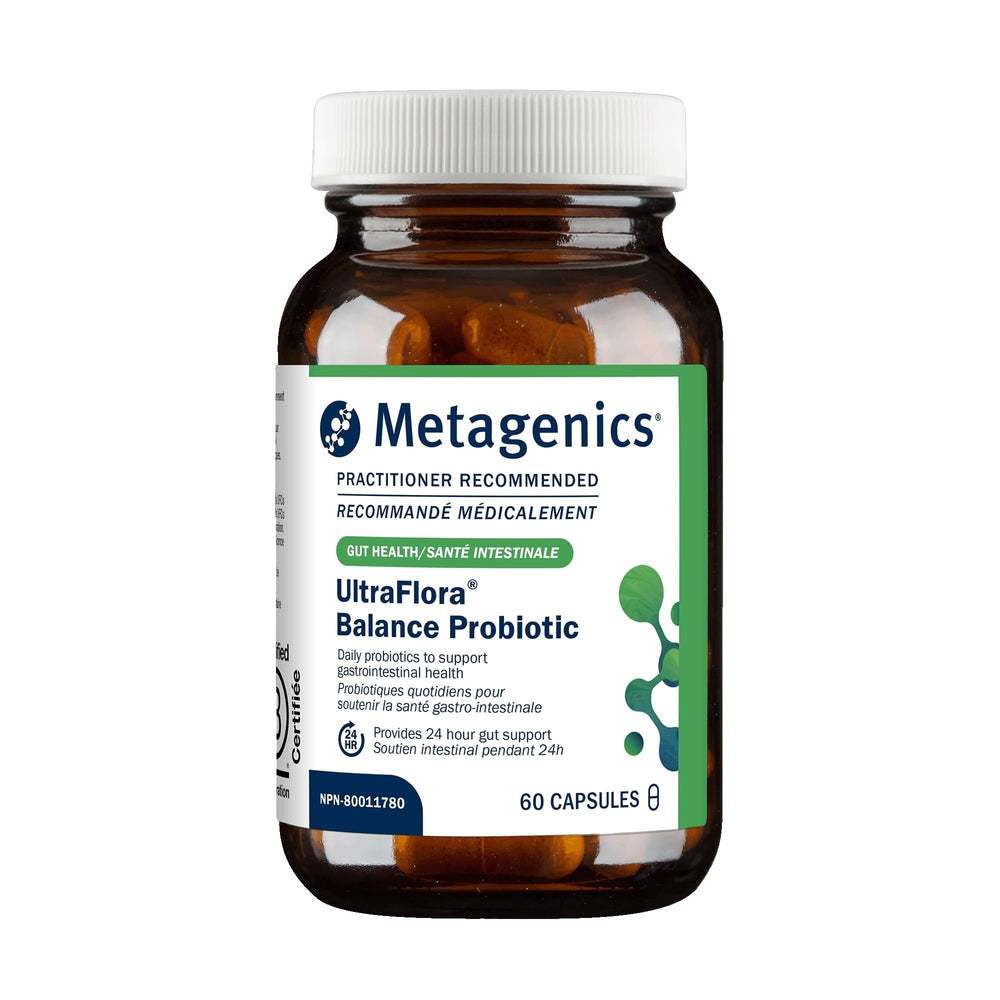 Metagenics UltraFlora Balance bottle front for daily gut support