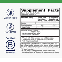 Metagenics UltraFlora Kids probiotic being given to a child for daily support.