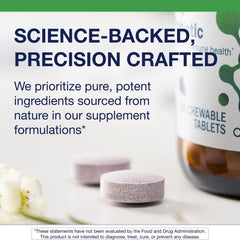 Metagenics UltraFlora Kids probiotic grape chewables provide tasty daily support.