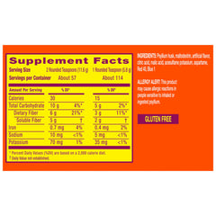 Metamucil daily fiber routine glass shows convenient mix