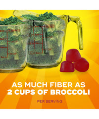 Serving plate with Metamucil gummies demonstrates easy daily use.