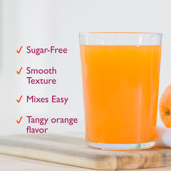 Metamucil smooth-texture powder ready to stir.