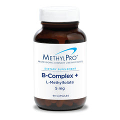 MethylPro B Complex with L-Methylfolate capsules support steady energy throughout the day.