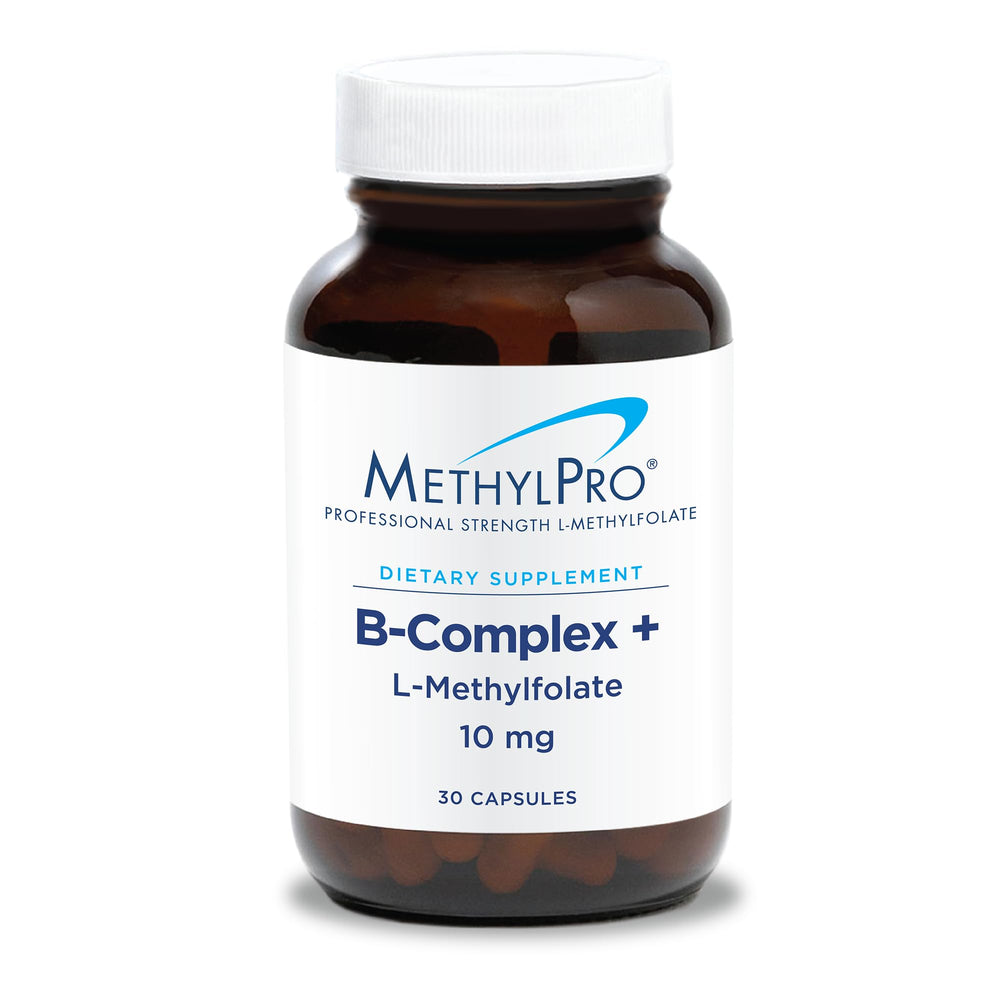 MethylPro B Complex + L-Methylfolate capsules support daily energy and focus.