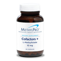 MethylPro Cofactors + L-Methylfolate bottle front view supports daily mood and focus.