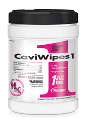 Metrex CaviWipes1 surface towelettes for fast one-step disinfection on hard non-porous surfaces.