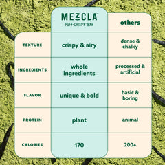 Mezcla packaging box shows 12 count and vegan label.