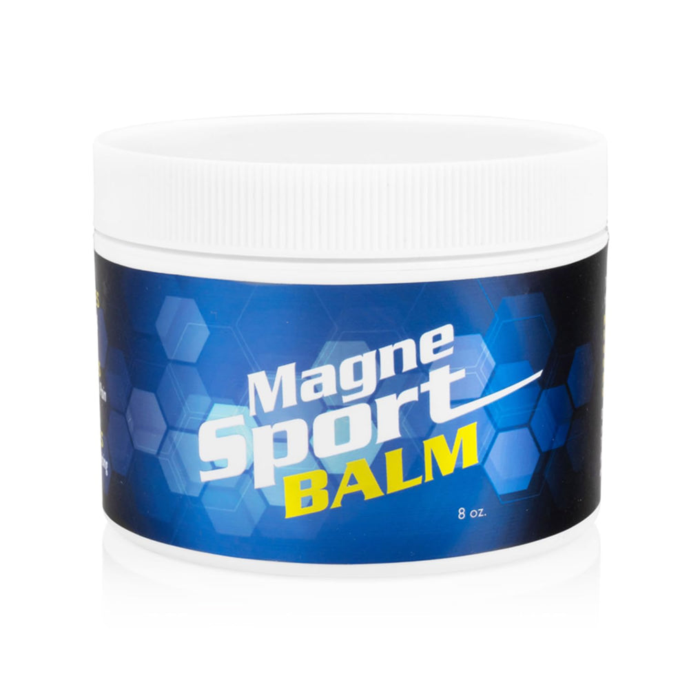 MG12 MagneSport balm jar front view for targeted athletic recovery.