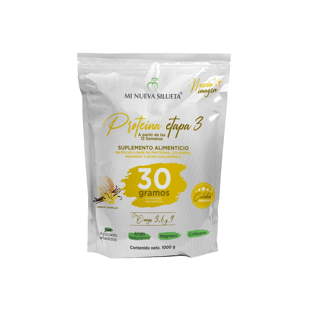 MI NUEVA SILUETA protein Stage 3 vanilla tub boosts daily protein intake