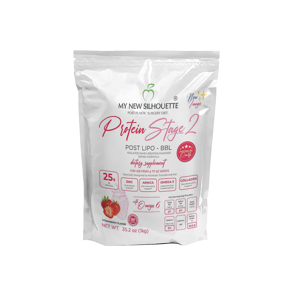 MI NUEVA SILUETA strawberry-protein-tub with 25g protein per serving for daily recovery support