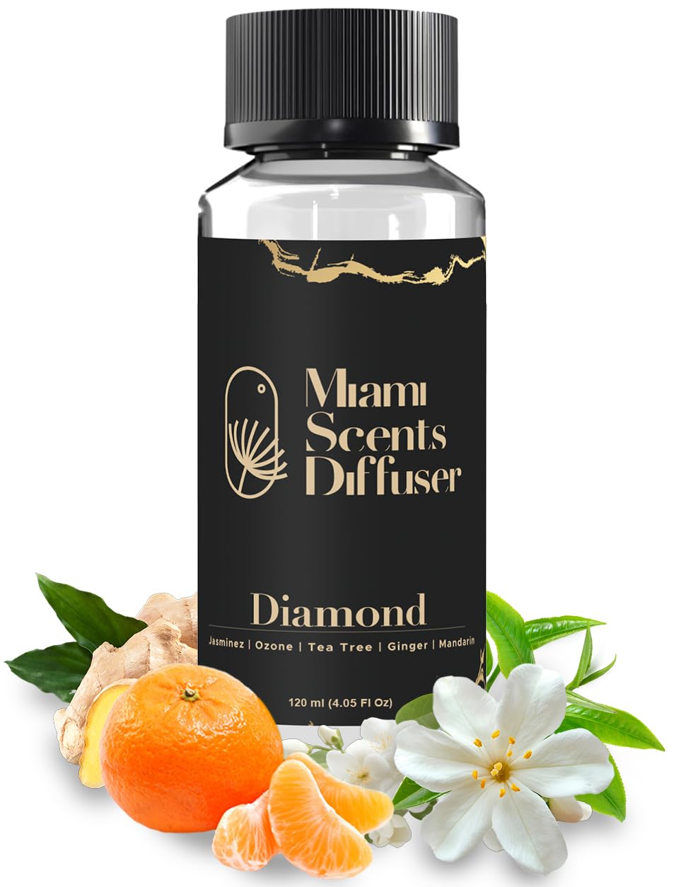 Miami Scents Diffuser Diamond Touch bottle delivers premium oil for refined home fragrance