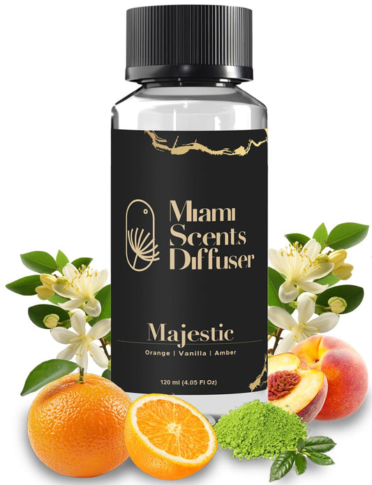 Miami Scents Diffuser Majestic Garden bottle pour for premium home aroma
