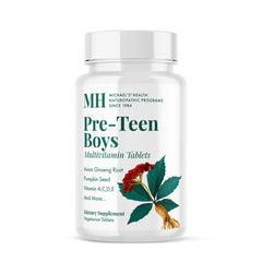 Michael's Health preteen multivitamin bottle for growing boys.